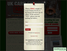 Tablet Screenshot of carpfishingsecrets.com